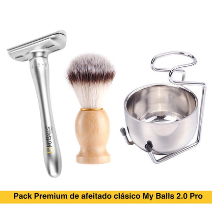 Pack premium de afeitado clásico My Balls 2.0 Pro®