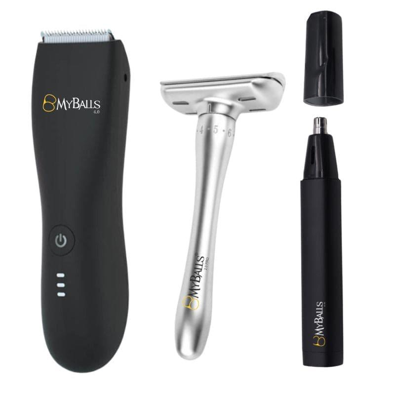 Tripack Trimmer Mens MB - My Balls 4.0 Pro +My Balls 2.0pro +Trimmer Nariz y Orejas