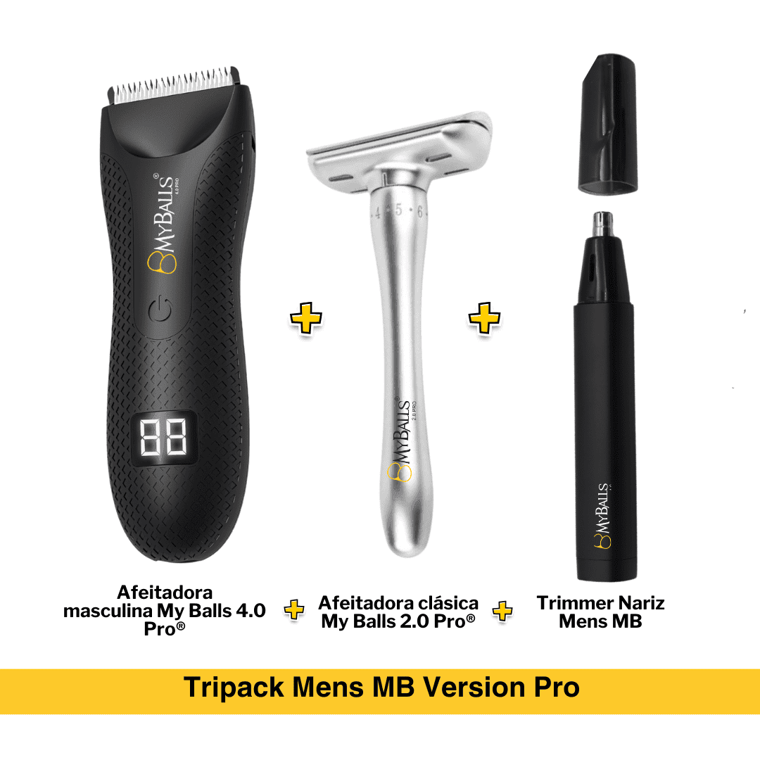 Tripack Trimmer Mens MB - My Balls 4.0 Pro +My Balls 2.0pro +Trimmer Nariz y Orejas